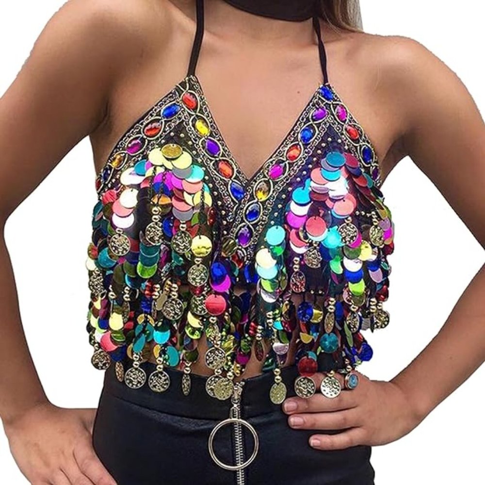 Sparkle bandage tank top One size